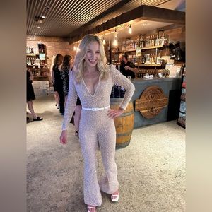 Nadine Merabi Eliza white Jumpsuit size S